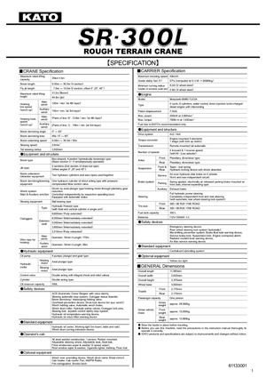Terepjáró daruk Kato SR 300 L 4x4