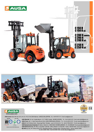 Terepjáró targoncák Ausa C 250 H x 4