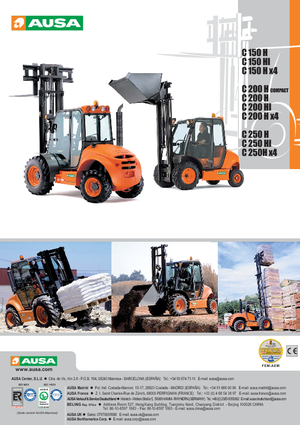 Terepjáró targoncák Ausa C 250 H x 4