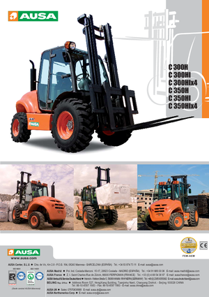 Terepjáró targoncák Ausa C 300 H x 4