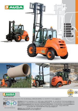 Terepjáró targoncák Ausa C 500 H