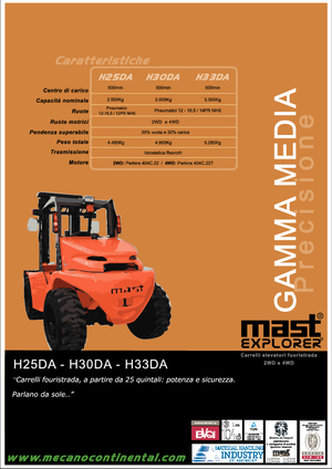 Terepjáró targoncák Mast Explorer H 33 DA