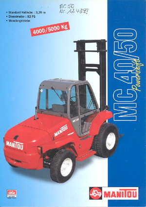 Terepjáró targoncák Manitou MC 40 CP