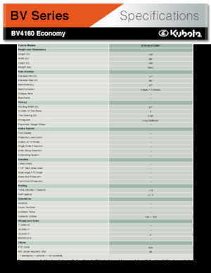 Körbálázók Kubota BV4160 Econo