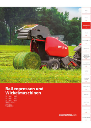 Körbálázók Unia DF 1.8 Vd 