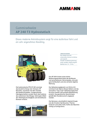 Gumihengerek Ammann AP 240 H-T3