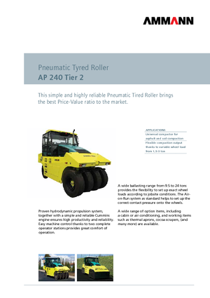 Gumihengerek Ammann AP 240 T2