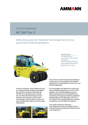 Gumihengerek Ammann AP 240 T3