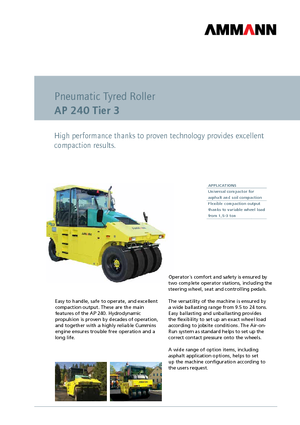 Gumihengerek Ammann AP 240 T3