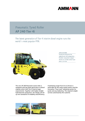 Gumihengerek Ammann AP 240 T4