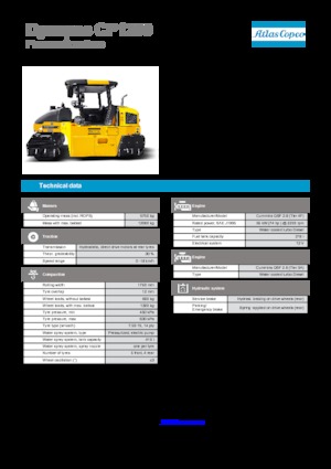 Gumihengerek Dynapac CP 1200 
