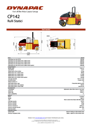 Gumihengerek Dynapac CP 142