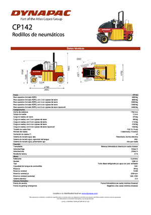 Gumihengerek Dynapac CP 142