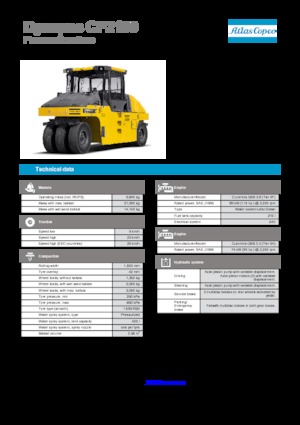 Gumihengerek Dynapac CP 2100