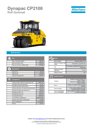 Gumihengerek Dynapac CP 2100