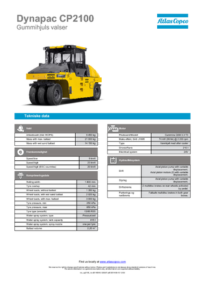 Gumihengerek Dynapac CP 2100