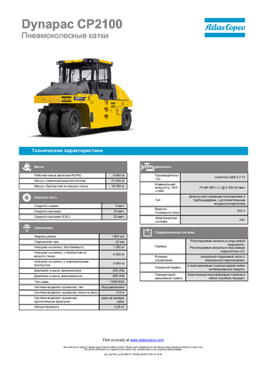 Gumihengerek Dynapac CP 2100
