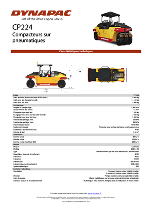 Gumihengerek Dynapac CP 224