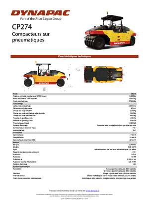 Gumihengerek Dynapac CP 274