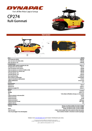 Gumihengerek Dynapac CP 274