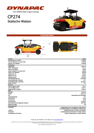 Gumihengerek Dynapac CP 274