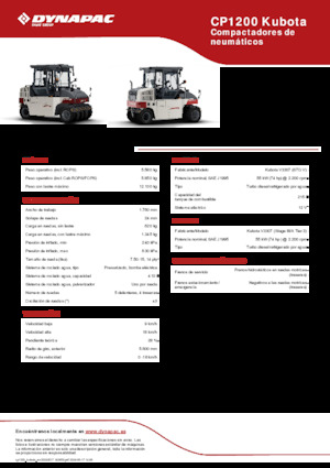 Gumihengerek Dynapac CP1200