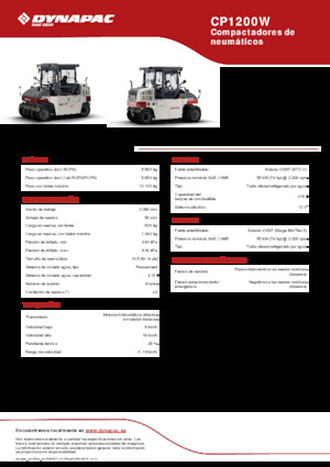 Gumihengerek Dynapac CP1200W