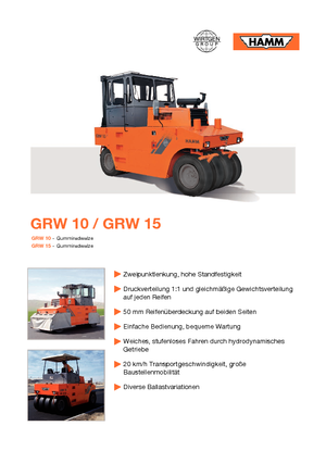 Gumihengerek Hamm GRW 15
