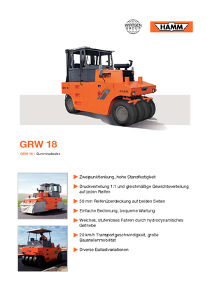 Gumihengerek Hamm GRW 18
