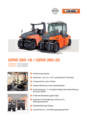 Gumihengerek Hamm GRW 280-16