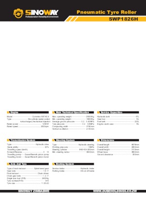 Gumihengerek Sinoway SWP1826H 