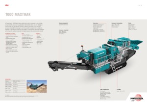 Kőtörmelék ujrahasznostó telepek Powerscreen 1000 MAXTRAK
