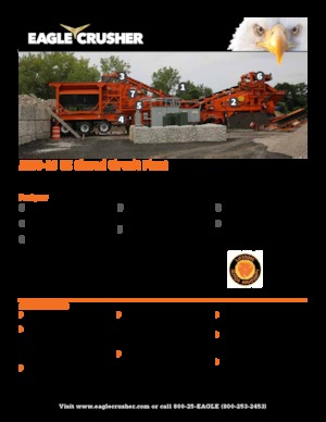 Kőtörmelék ujrahasznostó telepek Eagle Crusher 1200-25 CC