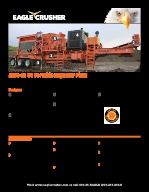 Kőtörmelék ujrahasznostó telepek Eagle Crusher 1200-25 CV