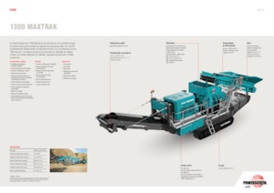 Kőtörmelék ujrahasznostó telepek Powerscreen 1300 Maxtrak