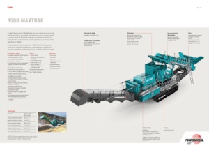 Kőtörmelék ujrahasznostó telepek Powerscreen 1500 Maxtrak