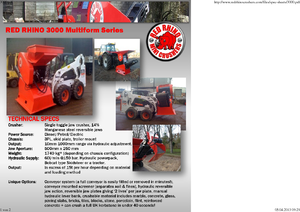 Kőtörmelék ujrahasznostó telepek Red Rhino 3000 Mini