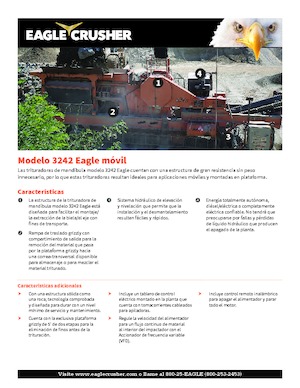Kőtörmelék ujrahasznostó telepek Eagle Crusher 3242 Eagle