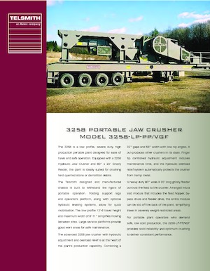 Kőtörmelék ujrahasznostó telepek Telsmith 3258