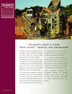 Kőtörmelék ujrahasznostó telepek Telsmith 4448