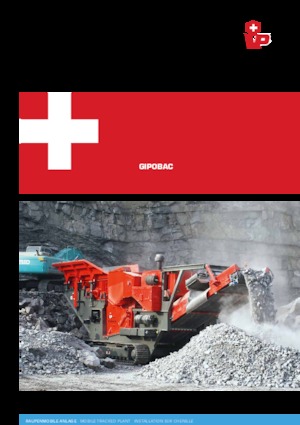 Kőtörmelék ujrahasznostó telepek Gipo B 1385 FDR