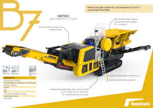 Kőtörmelék ujrahasznostó telepek Keestrack B7