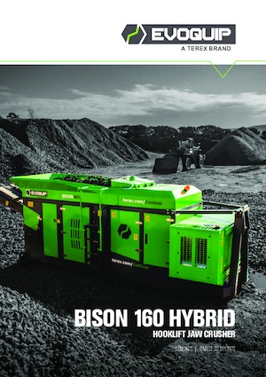 Kőtörmelék ujrahasznostó telepek EvoQuip Bison 160 HYBRID