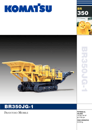 Kőtörmelék ujrahasznostó telepek Komatsu BR350JG