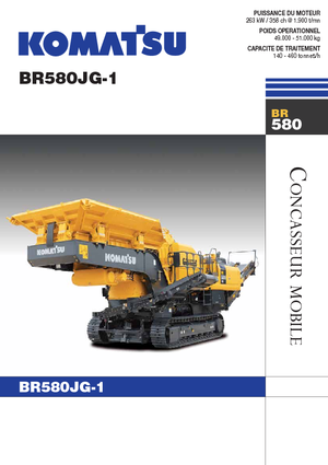 Kőtörmelék ujrahasznostó telepek Komatsu BR580JG-1
