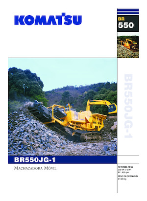 Kőtörmelék ujrahasznostó telepek Komatsu BR550JG-1