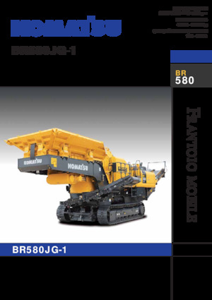 Kőtörmelék ujrahasznostó telepek Komatsu BR580JG-1