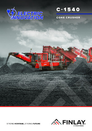 Kőtörmelék ujrahasznostó telepek Finlay C-1540 Electric