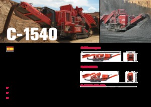 Kőtörmelék ujrahasznostó telepek Terex-Finlay C 1540 P