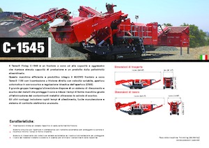Kőtörmelék ujrahasznostó telepek Terex-Finlay C 1545
